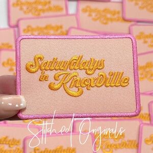 Saturdays in Knoxville embroidered patch